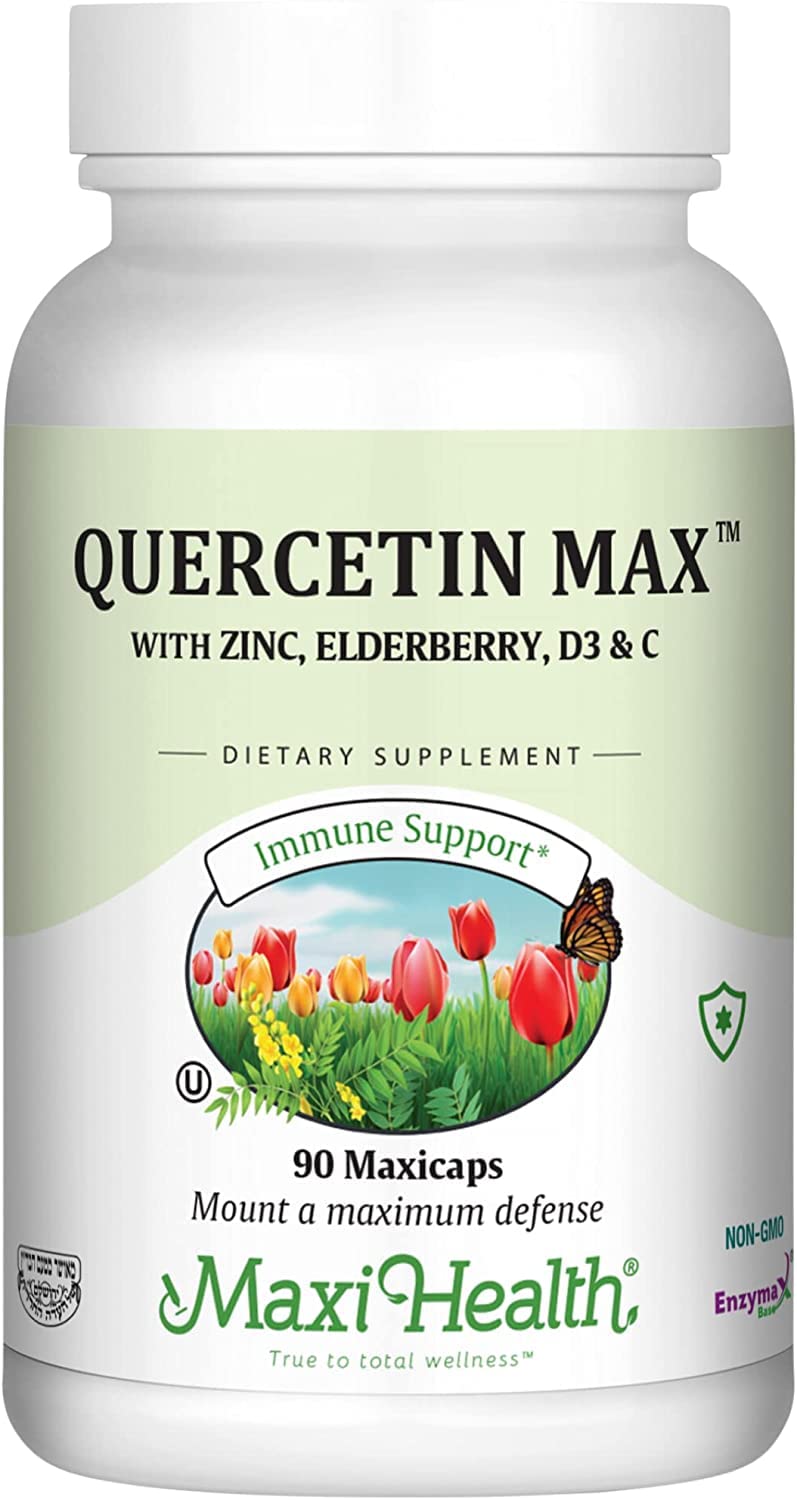 Maxi Health Quercetin 500mg Capsules, 180 Count