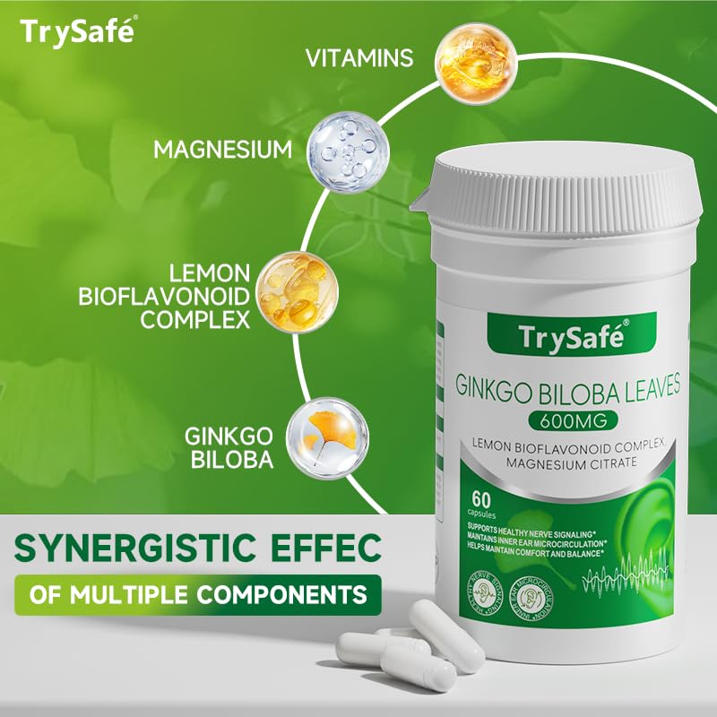 TrySafe Hearing Support Formula 1000mg Capsule, 60 Count