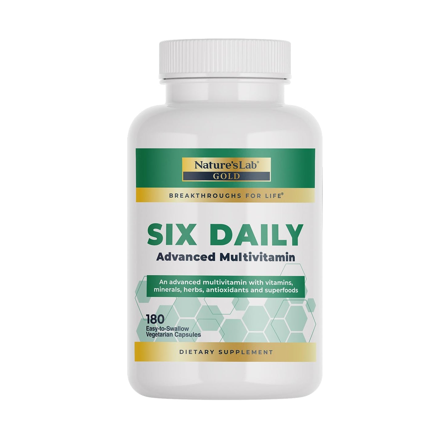 Nature's Lab Six Daily Advanced Multivitamin 180 Capsules