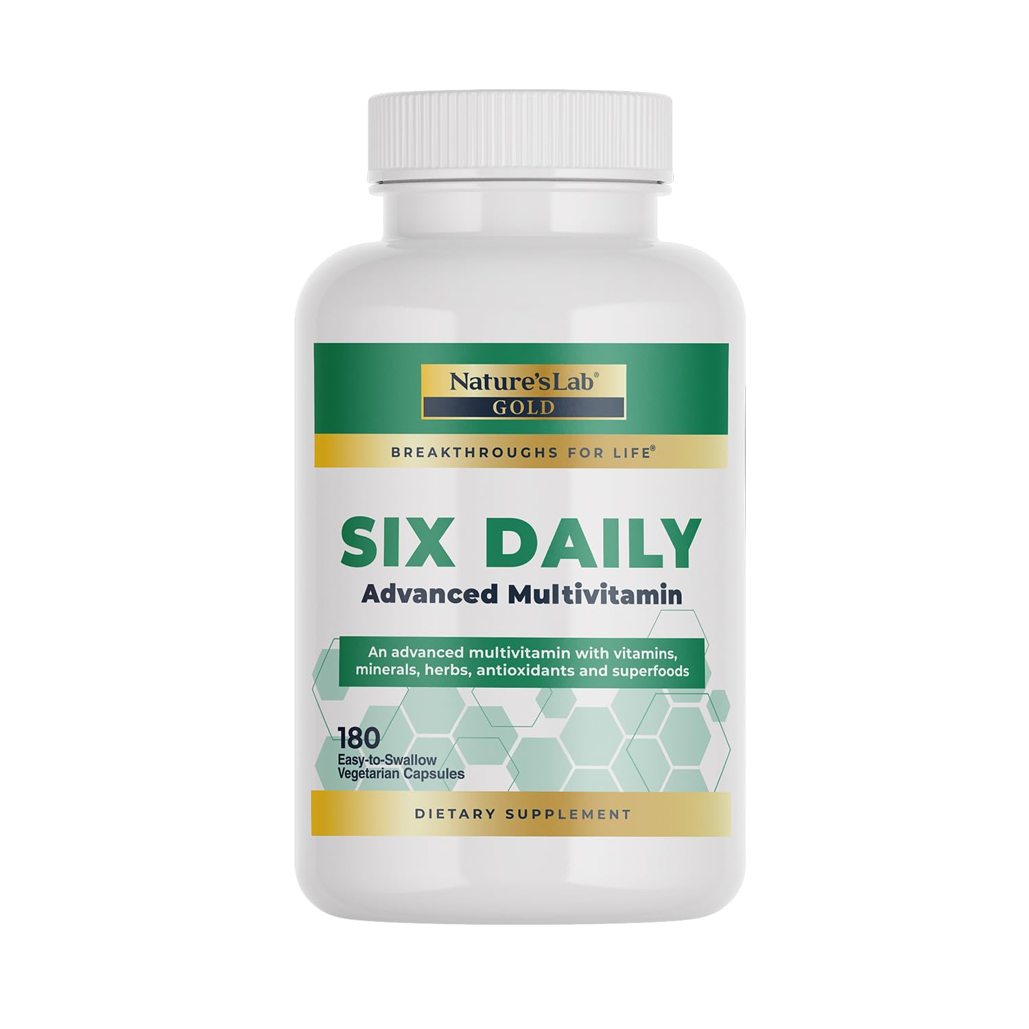 Nature's Lab Six Daily Advanced Multivitamin 180 Capsules