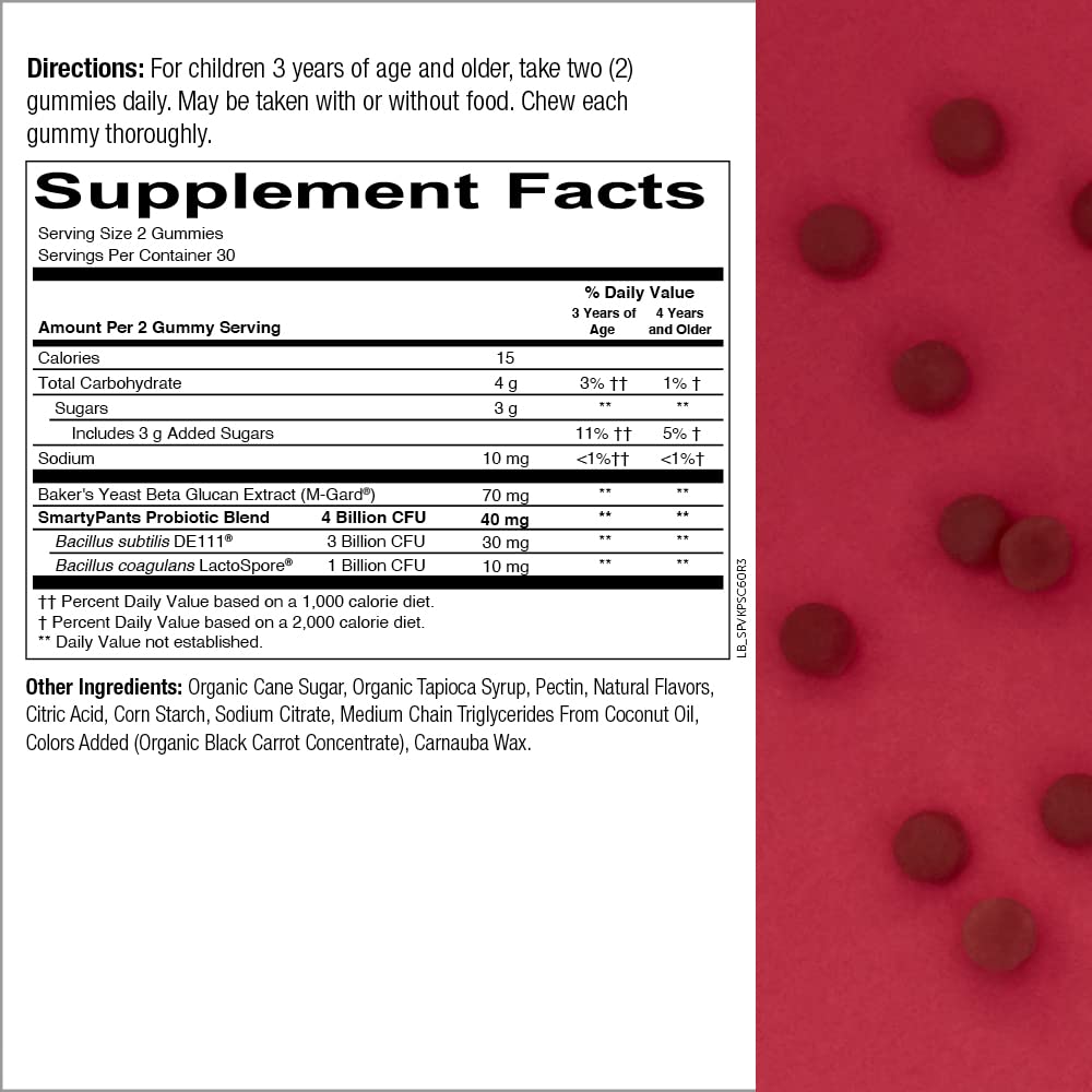 SmartyPants Organic Toddler Multivitamin 60 Gummies