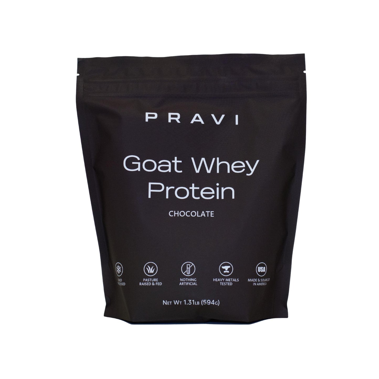 Pravi Nutrition Pure Goat Whey Protein Powder, 20 Servings