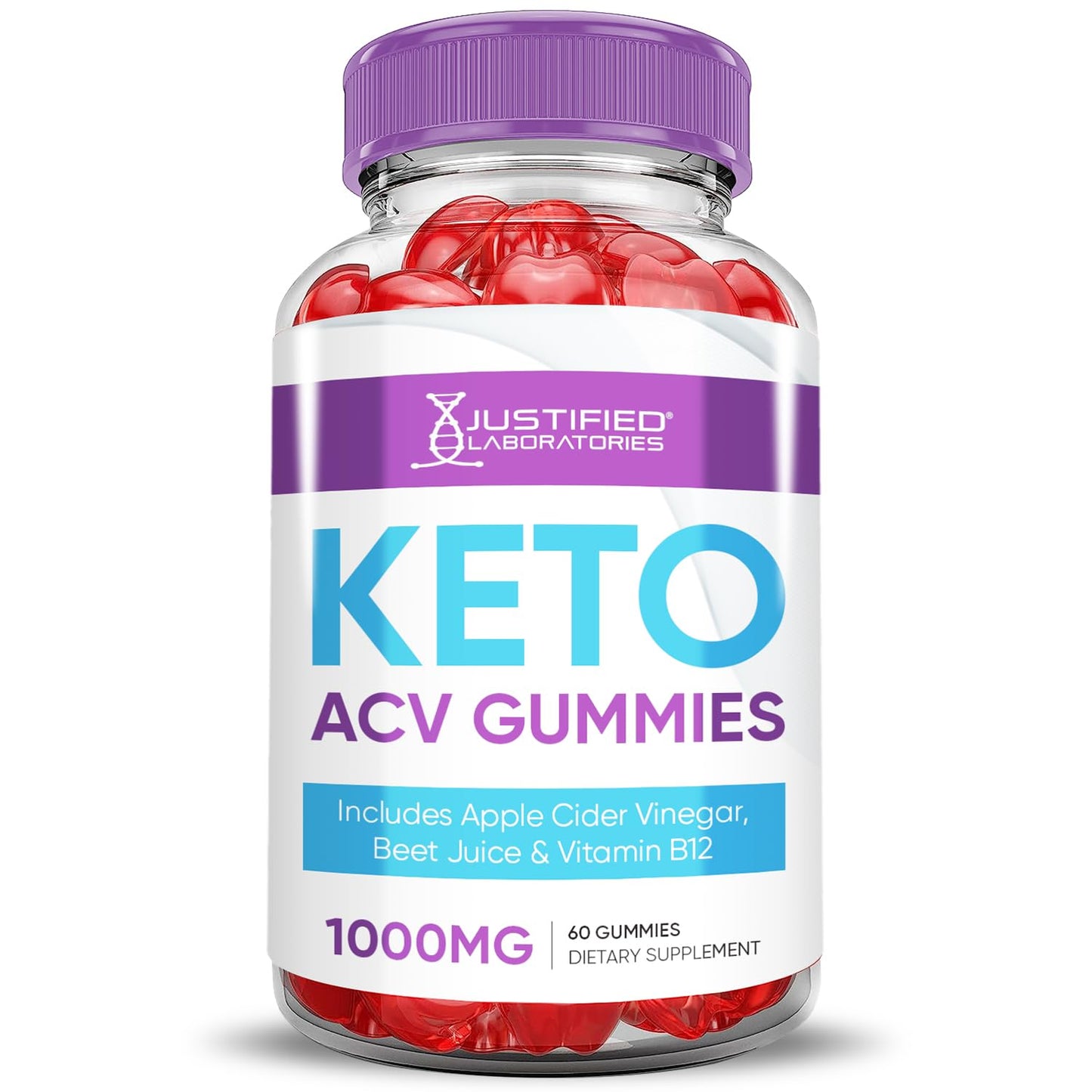 Justified Laboratories Keto ACV Gummies 120 Gummies