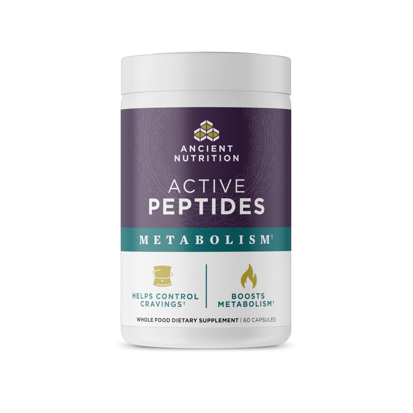 Ancient Nutrition Active Peptides Metabolism Capsules 60 Count