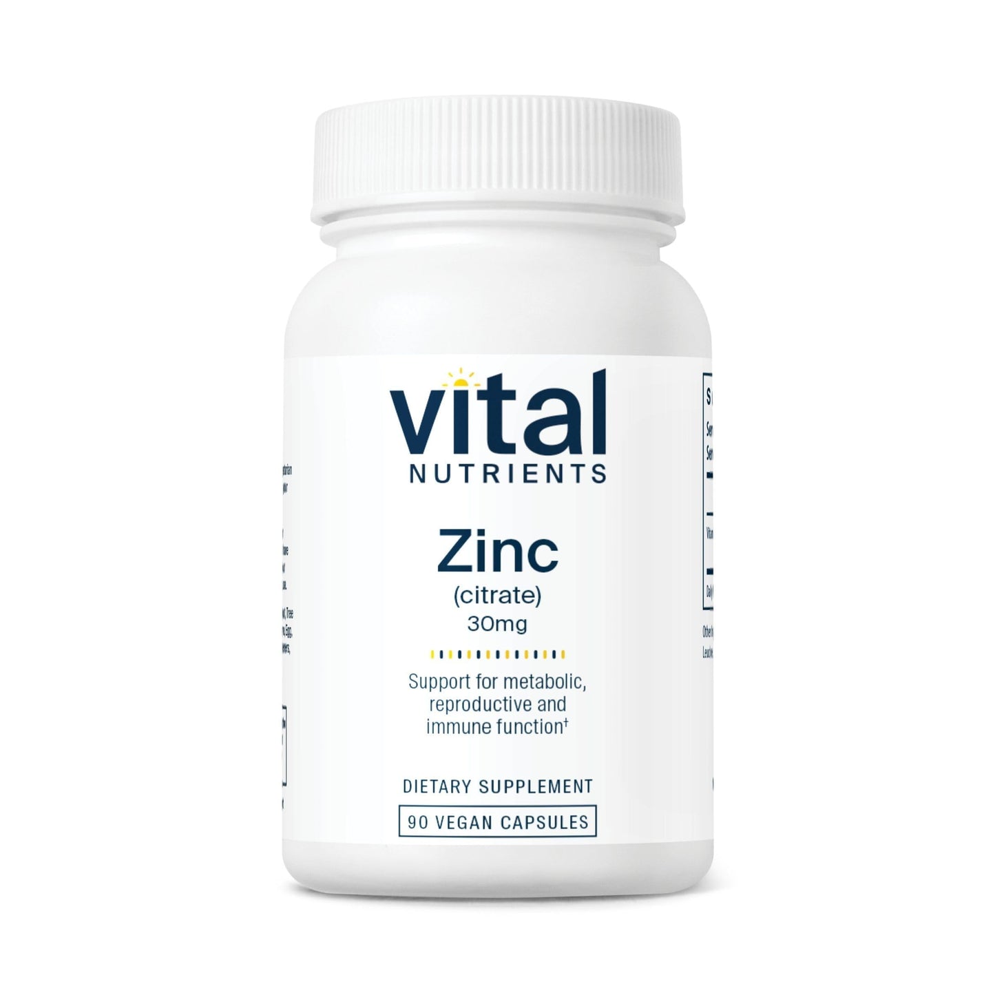 Vital Nutrients Zinc Citrate 30mg Capsule, 90 Capsules