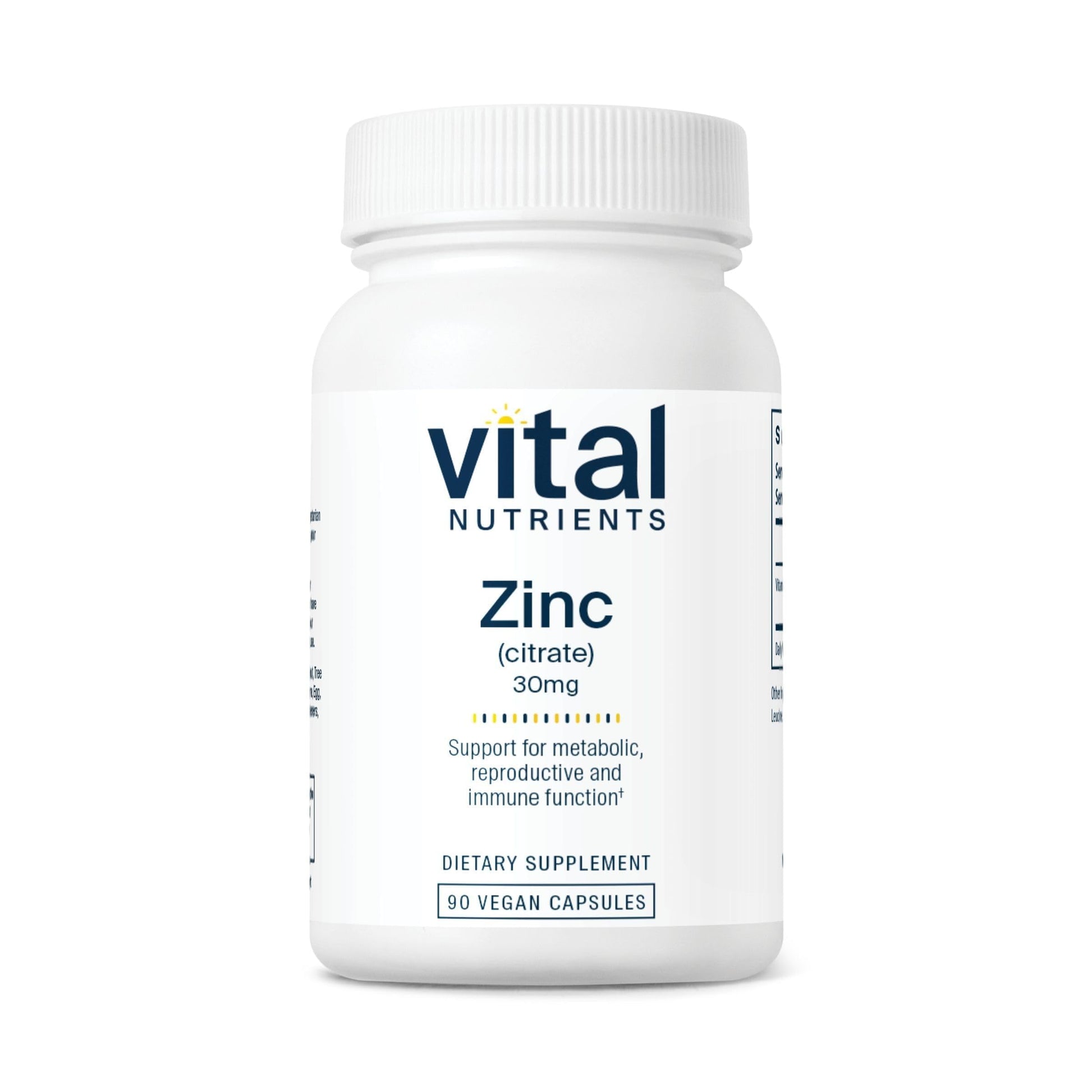 Vital Nutrients Zinc Citrate 30mg Capsule, 90 Capsules