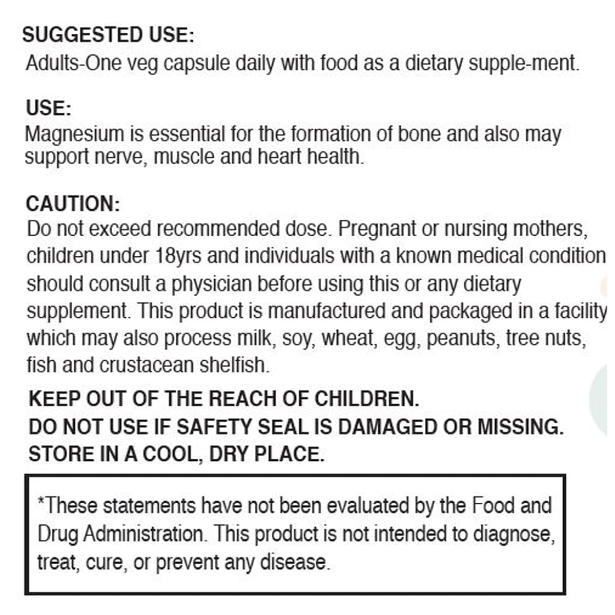 H4U Magnesium Citrate Capsule, 90 Capsules