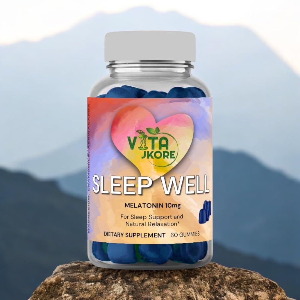 VITA JKORE Sleep Well Melatonin 10mg Gummies, 60 Count