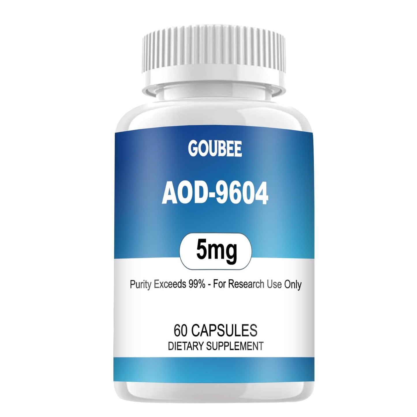 GOUBEE AOD-9604 (5MG) Research Peptide Capsules, 60 Count