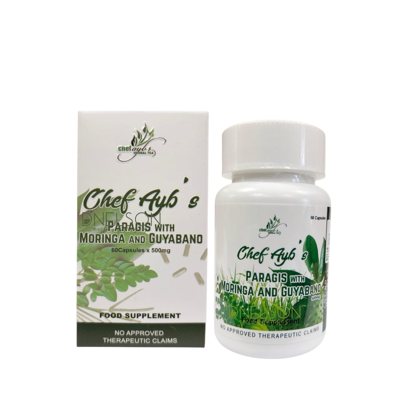 Generic Chef Ayb’s Paragis with Moringa and Guyabano Natural Herbal Supplement Capsule 60 Count