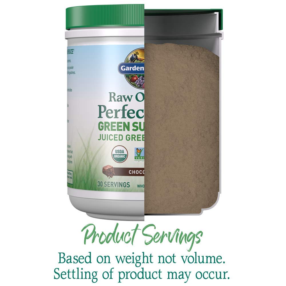 Garden of Life Raw Organic Perfect Food Green Superfood Juiced Greens Powder - Chocolate, 30 Servings