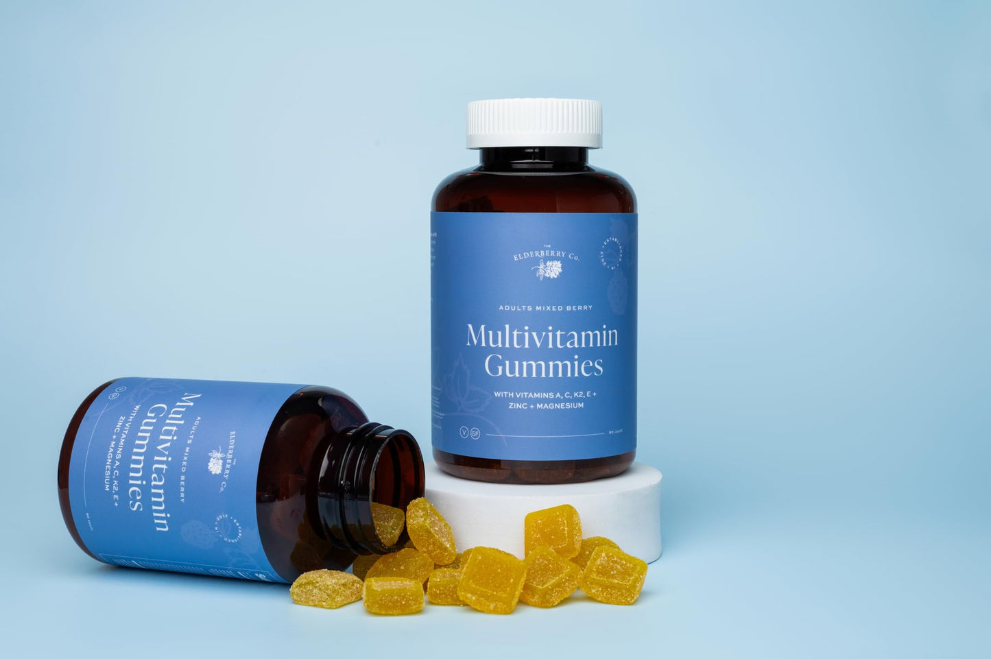 The Elderberry Co. Adult Multivitamin Gummies with Vitamins A, B, E, K2 and Zinc, 60 Count