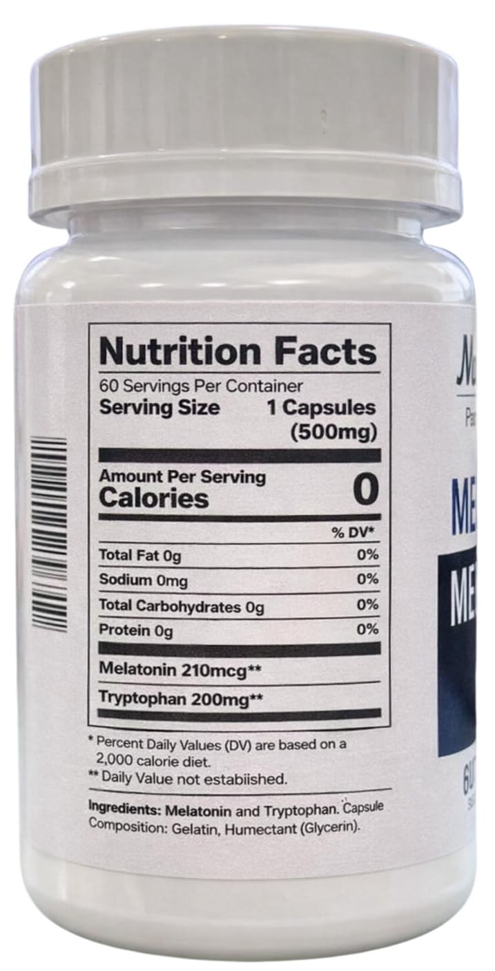 Generic Melatonin + Tryptophan 60 Capsules