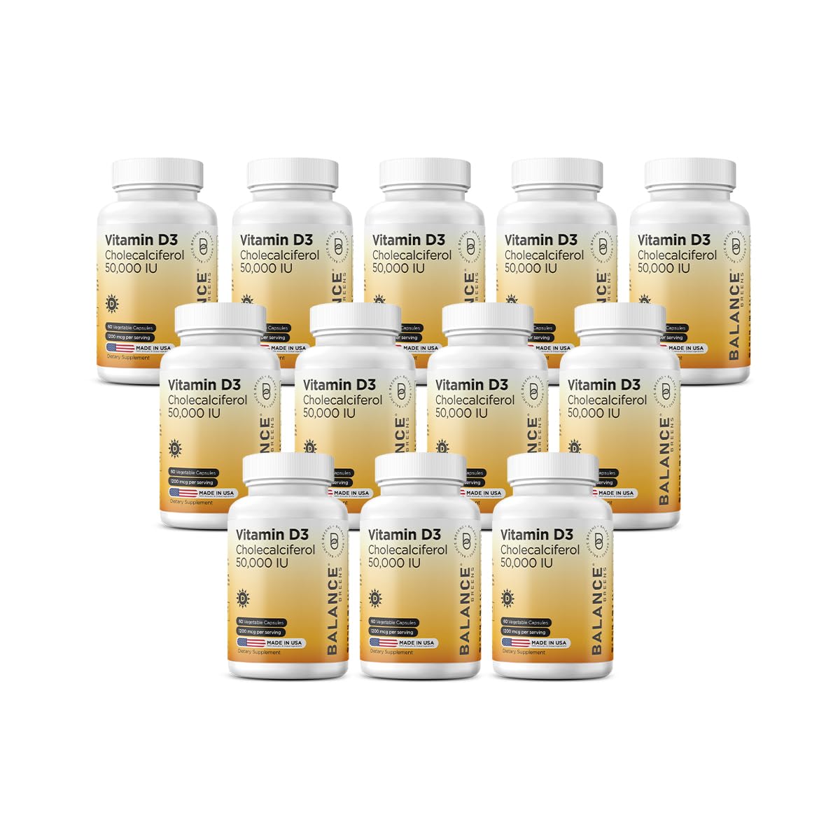 Balancebreens Vitamin D3 50,000 IU Veggie Capsules, 720 Capsules