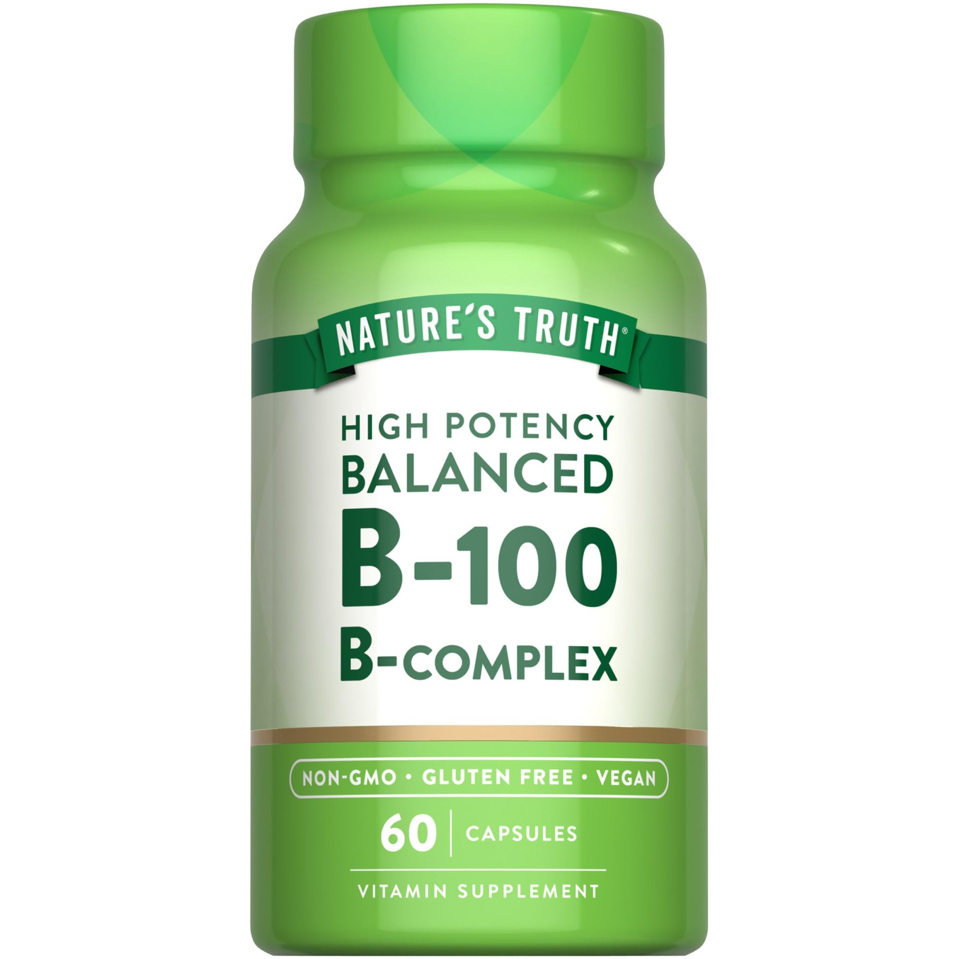 Nature's Truth Vitamin B Complex for Women and Men, 60 Capsules