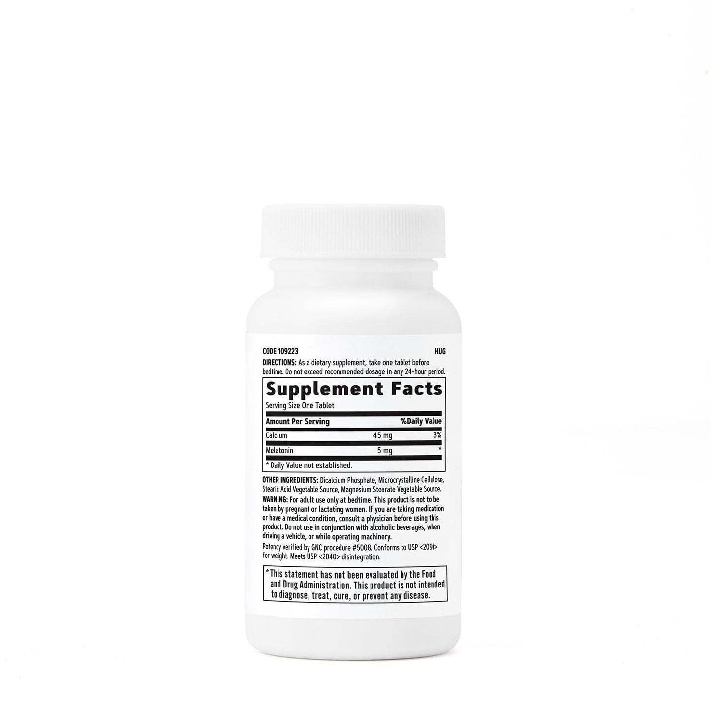 GNC Melatonin 5mg Tablets, 60 Count
