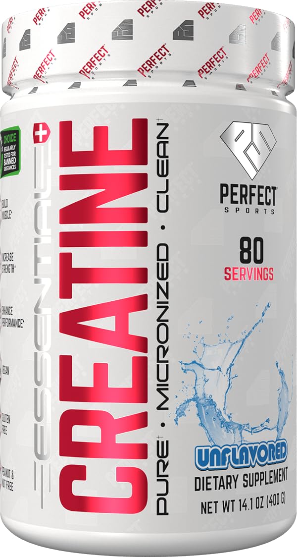 PERFECT SPORTS Essential Creatine Monohydrate Powder 14.1 Ounce