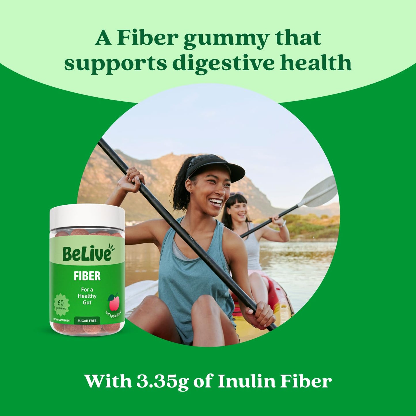 BeLive Fiber Gummies Gummy, 120-count