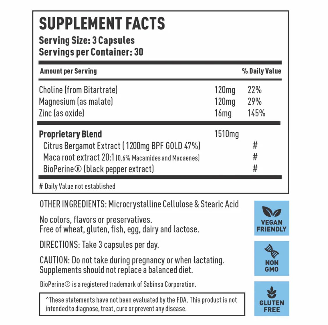 Whitney Johns Active Daily Supplement Nitric Oxide Booster Capsule 90 Count