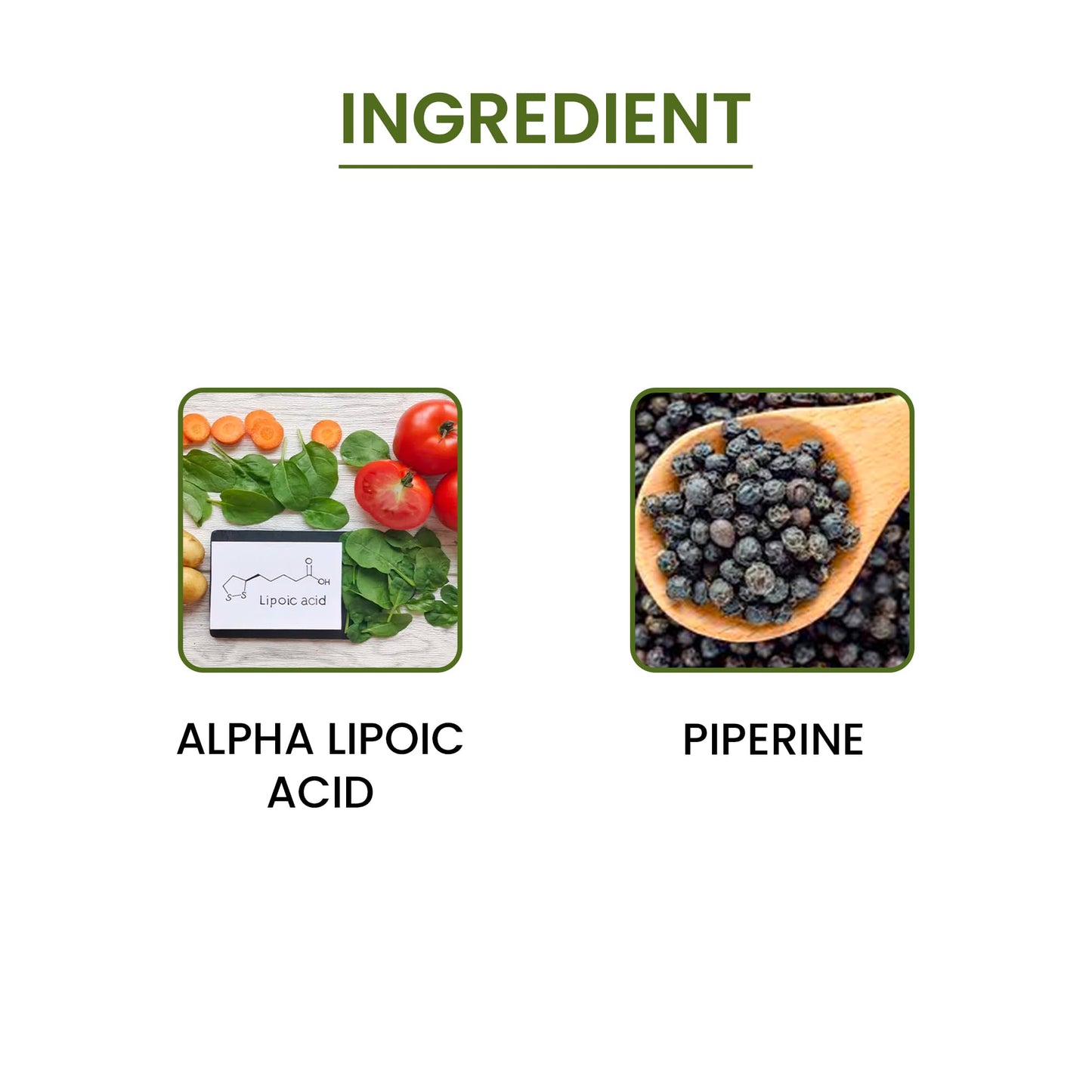 Green Organic Supplements Alpha Lipoic Acid Complex, ALA Capsules, 90 Count