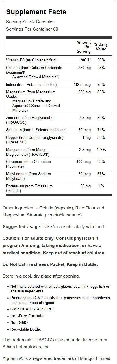 NOW Foods Full Spectrum Mineral Capsules, 120 Capsules