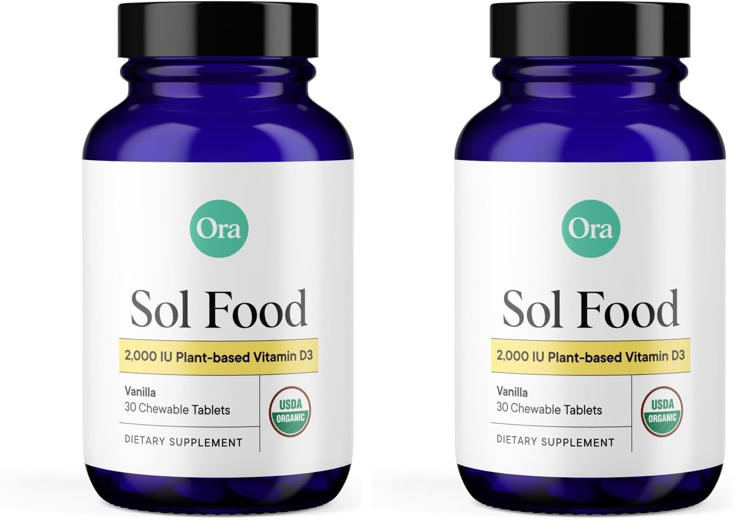 Ora Organic Vitamin D3 2000IU Tablets, 60 Count