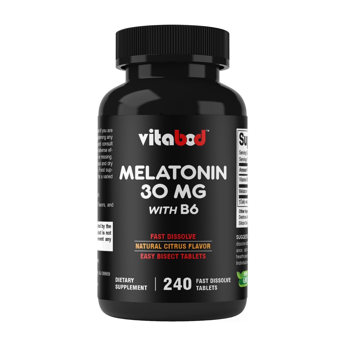 Vitabod Melatonin 30 mg with Vitamin B6 240 Tablets