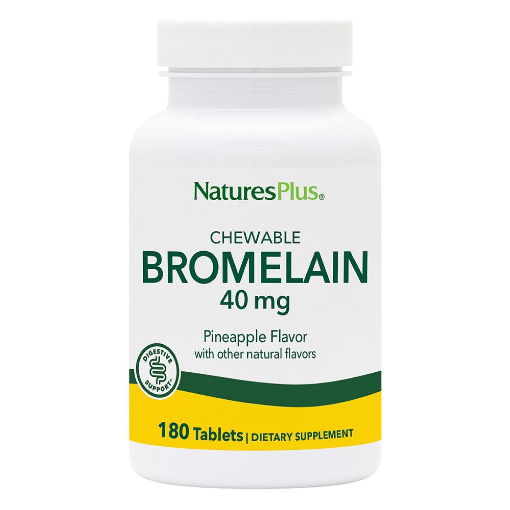 NaturesPlus Chewable Bromelain Tablet 180 Tablets