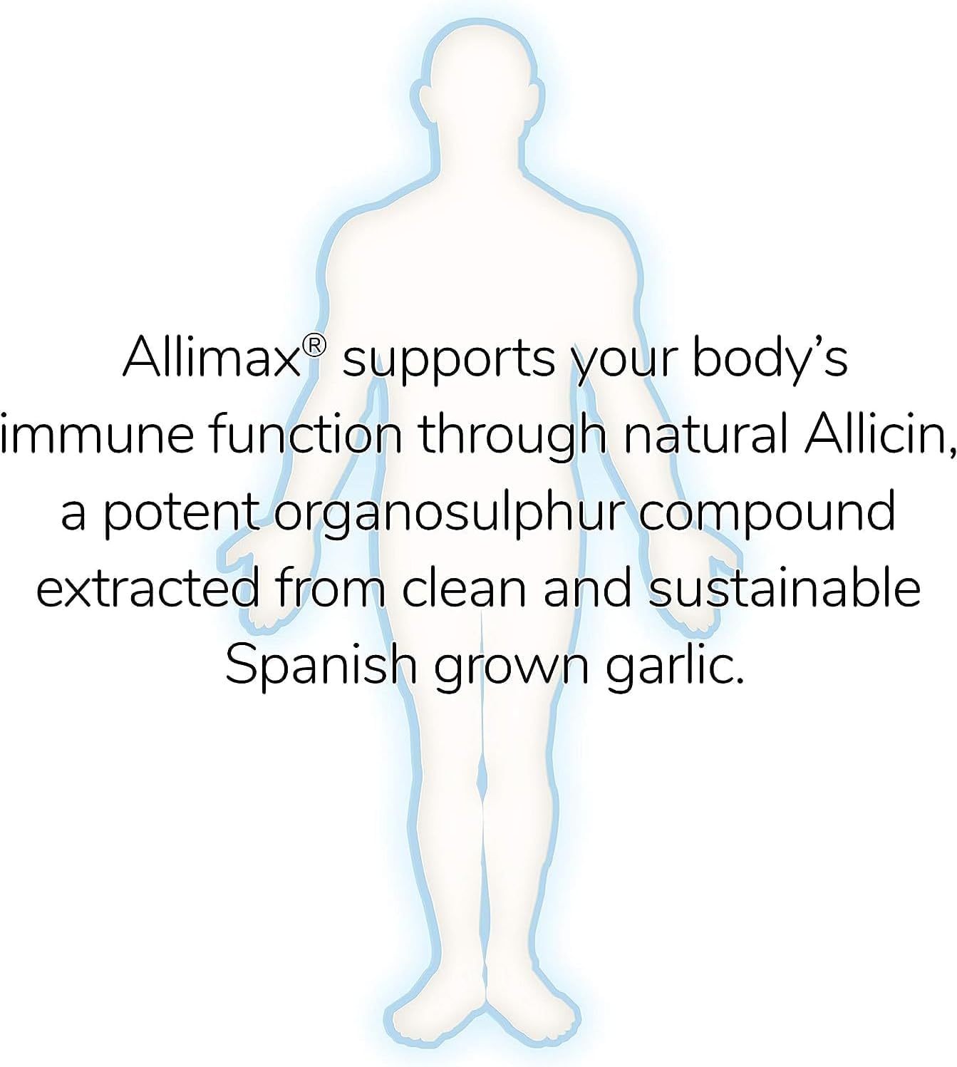 ALLIMAX 180mg Allicin Garlic Supplement, 90 Capsules