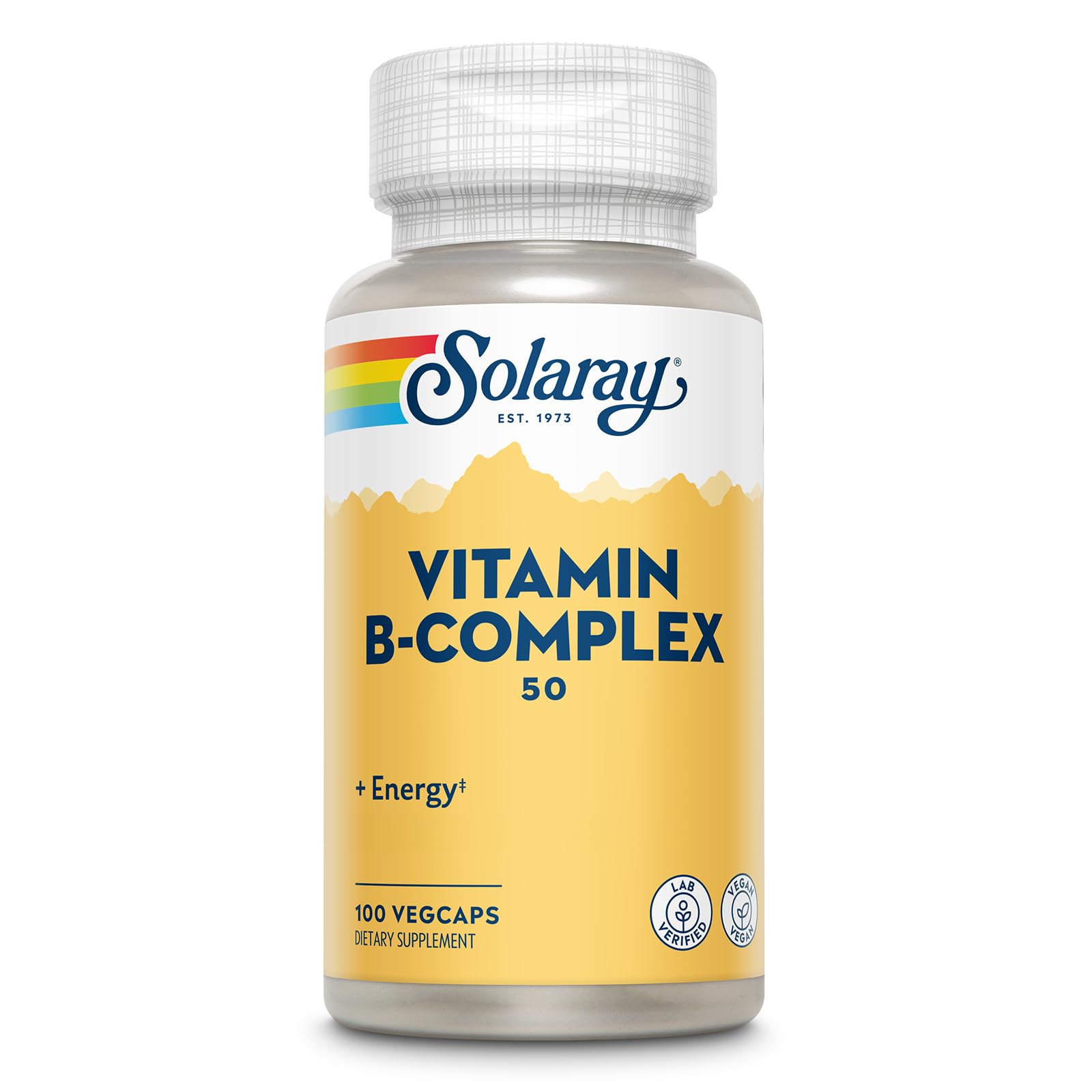 SOLARAY Vitamin B Complex 50 mg Capsule, 100 VegCaps