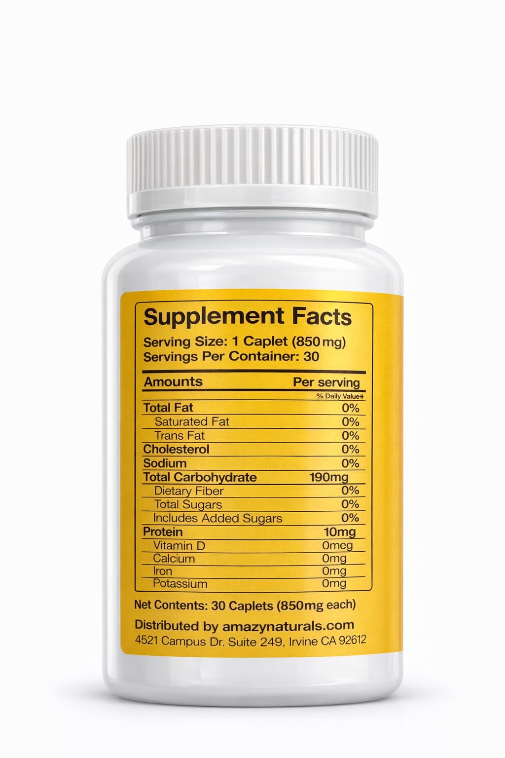Amazy Naturals Turmeric Curcumin Supplement Capsules, 30 Count