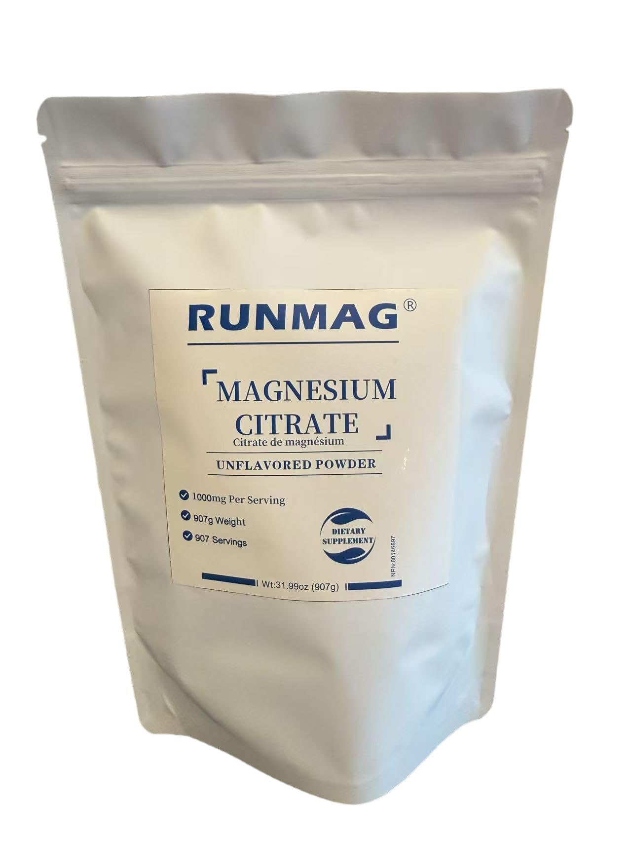 RUNMAG Magnesium Citrate Powder Pack of 199