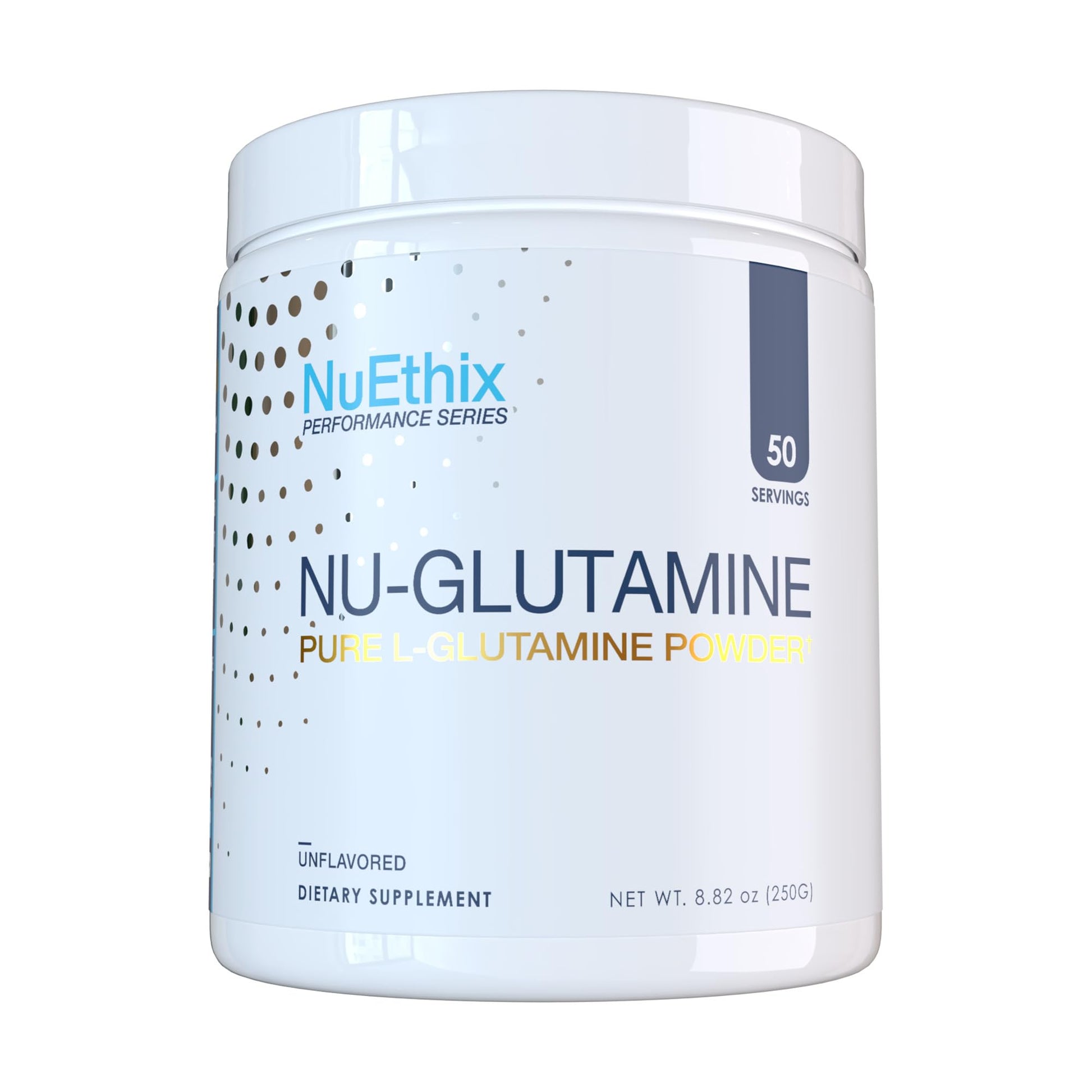 NuEthix Formulations Nu-Glutamine Pure L-Glutamine Powder, 50 Servings