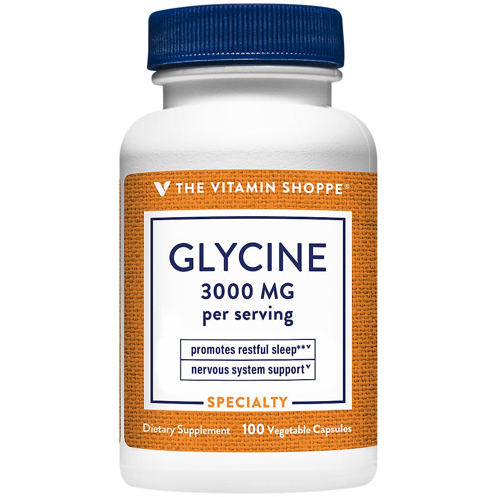 The Vitamin Shoppe Glycine Capsule 100 Count