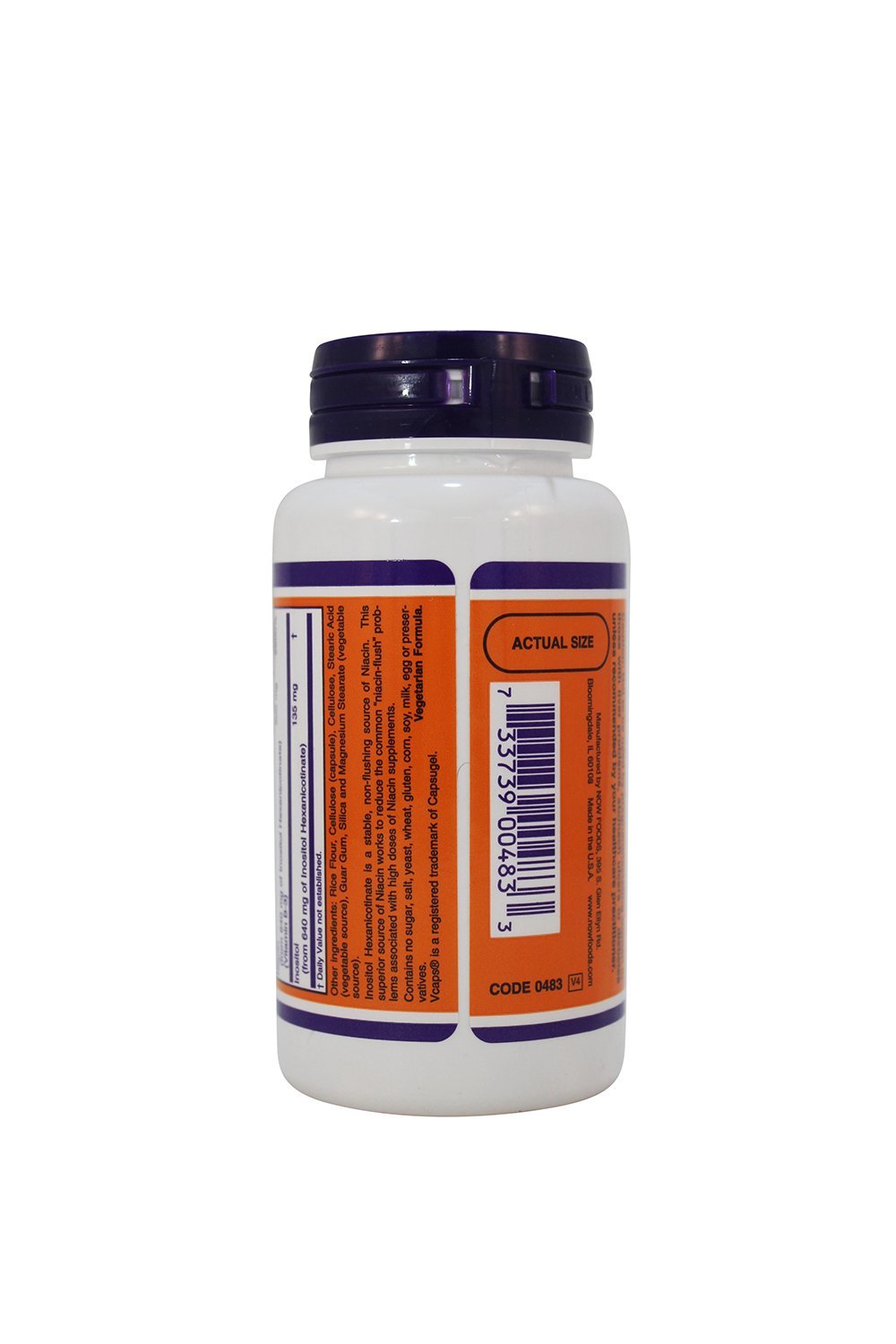 NOW Foods Flush-Free Niacin 90 Veg Capsules