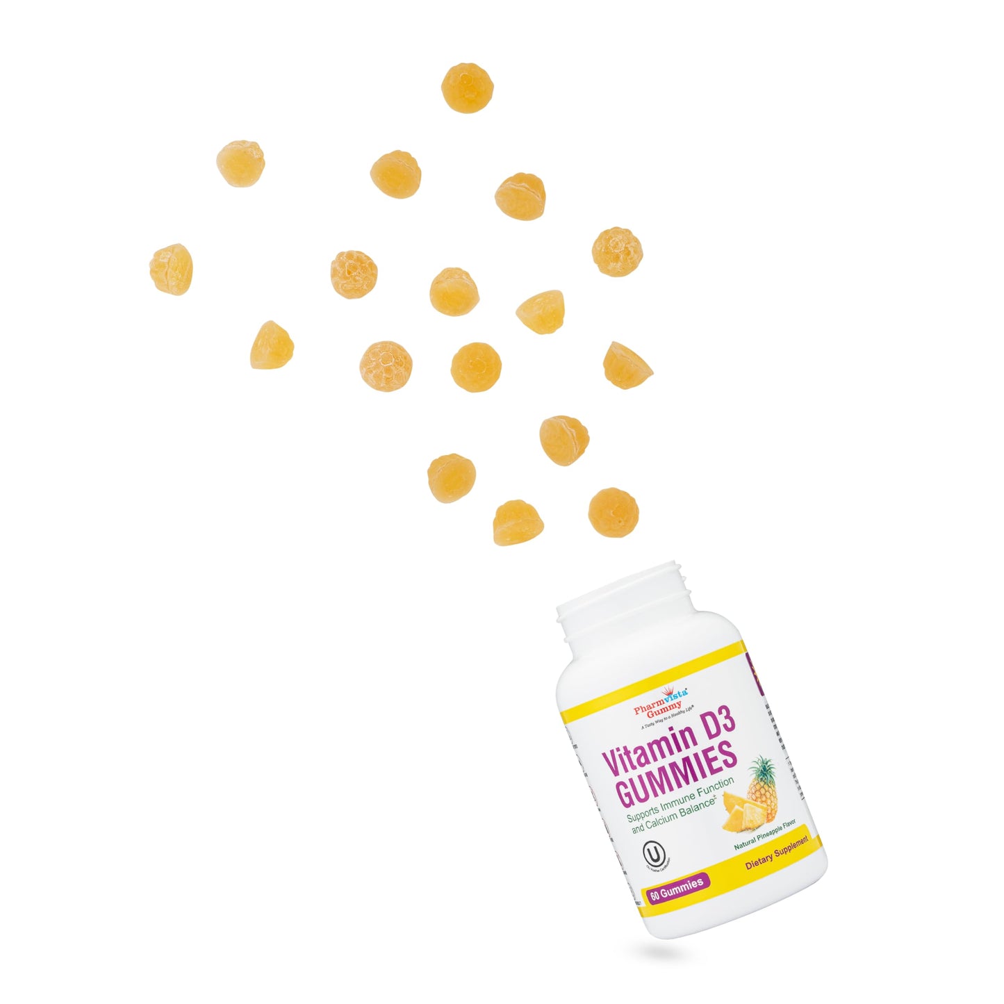 Pharmvista Vitamin D3 Gummies 60 Count