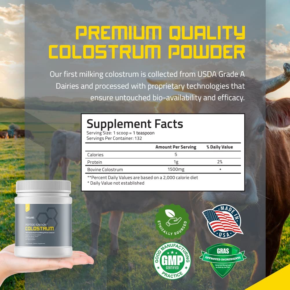 TBR Labs Colostrum Powder Grass Fed 7.05 oz