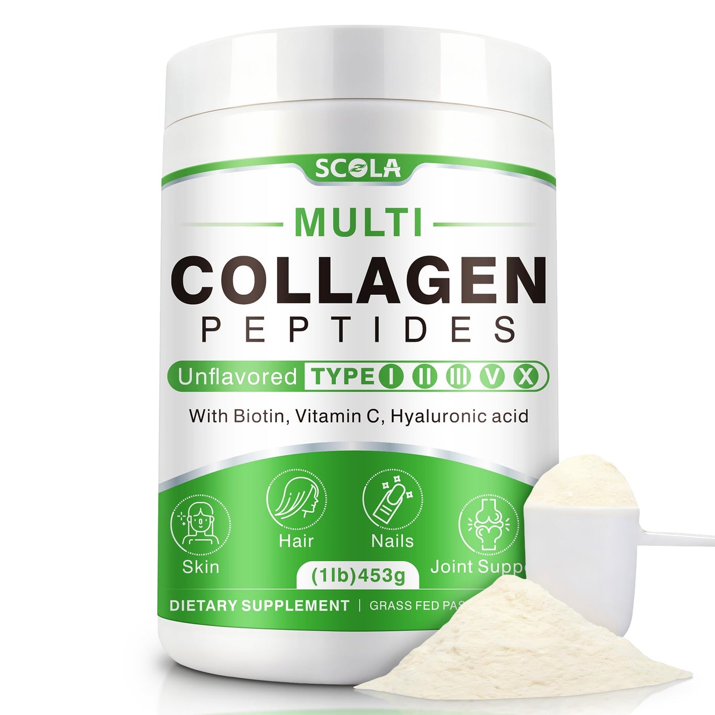 SCOLA Collagen Peptides Powder, 16