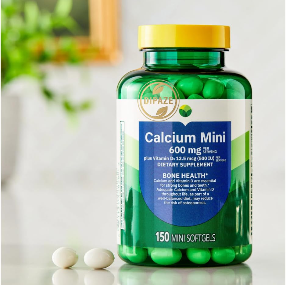 Generic Calcium Plus with Vitamin D3 600 mg Softgels, 150 Softgels