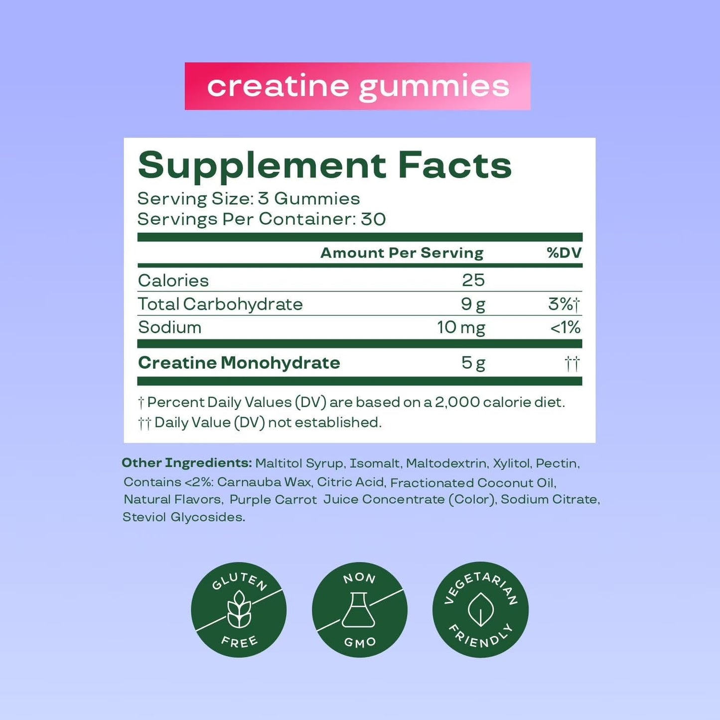 Bloom Nutrition Creatine Monohydrate Gummies 90