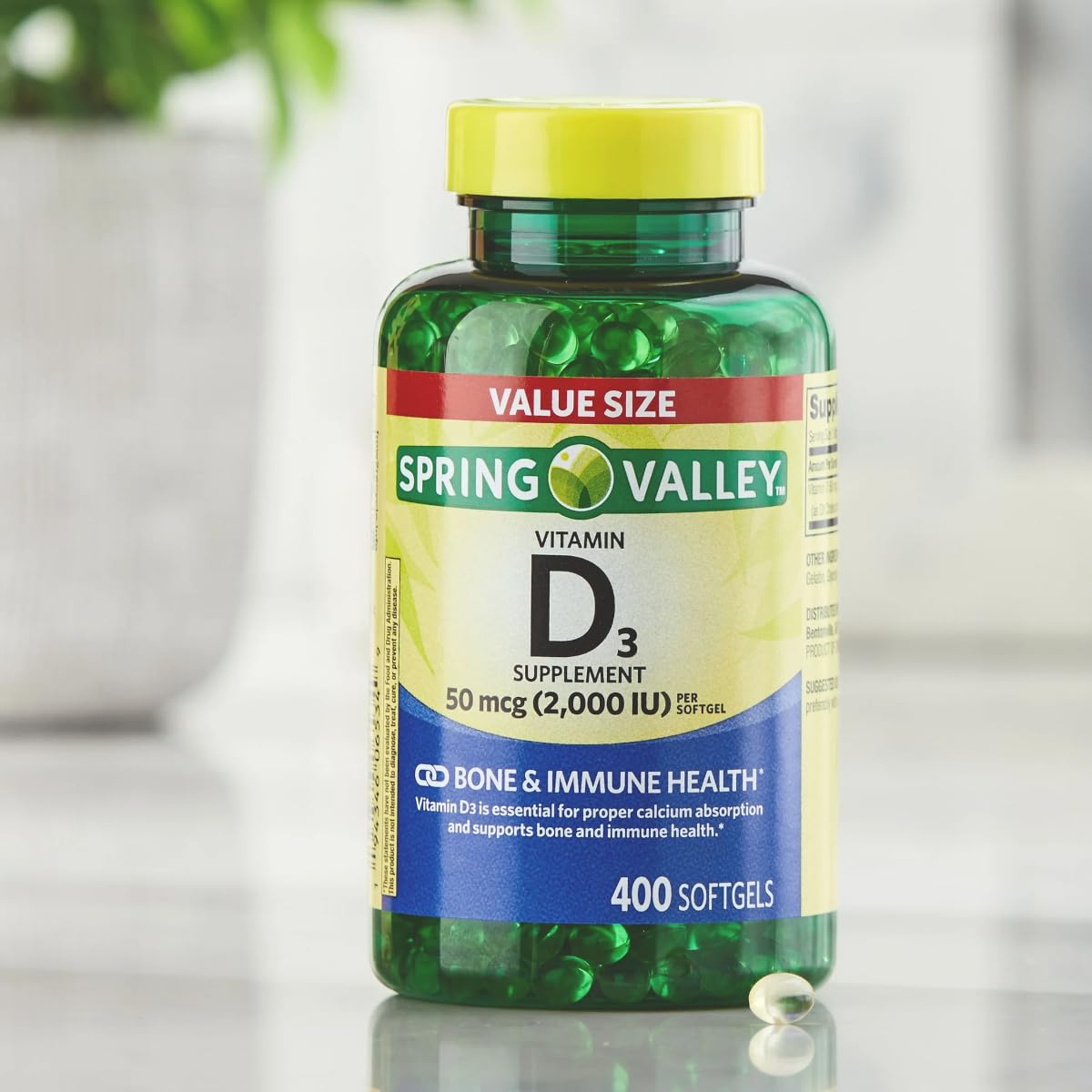 GoodDealsHouse Vitamin D3 50 Mcg (2,000 IU) Softgels 400 Count