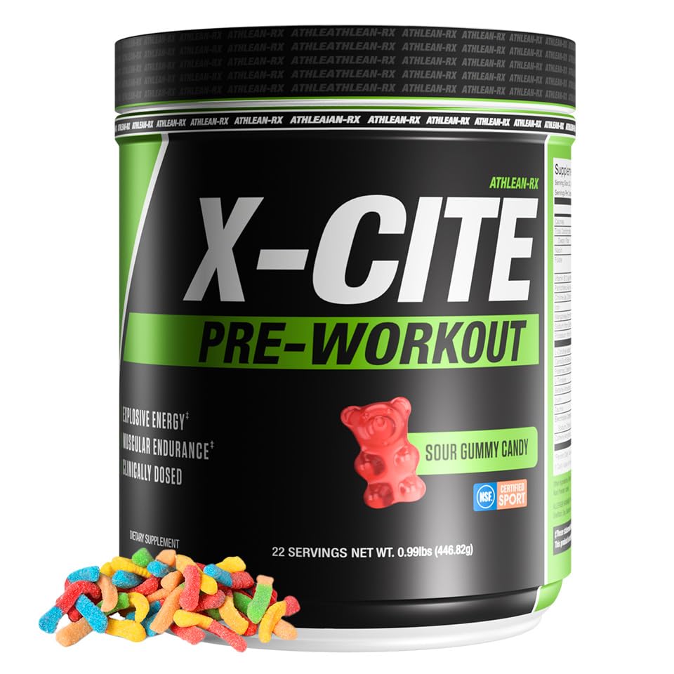 ATHLEAN-RX X-CITE Pre-Workout Powder 15.61 Ounce