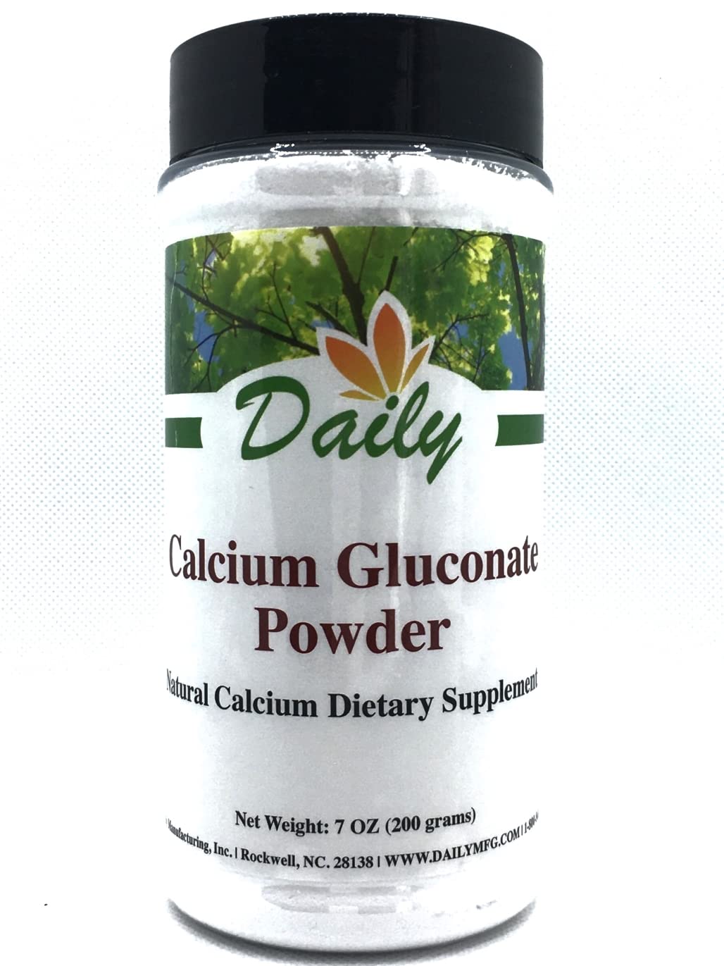 Daily Manufacturing Calcium Gluconate Powder, 7 Ounces