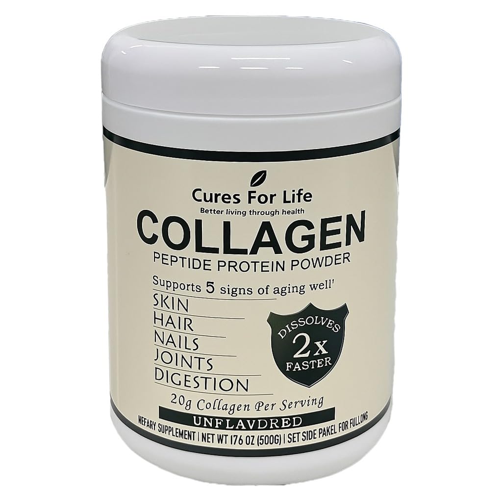 Cures For Life Collagen Peptides Powder 17.5 oz