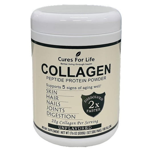 Cures For Life Collagen Peptides Powder 17.5 oz