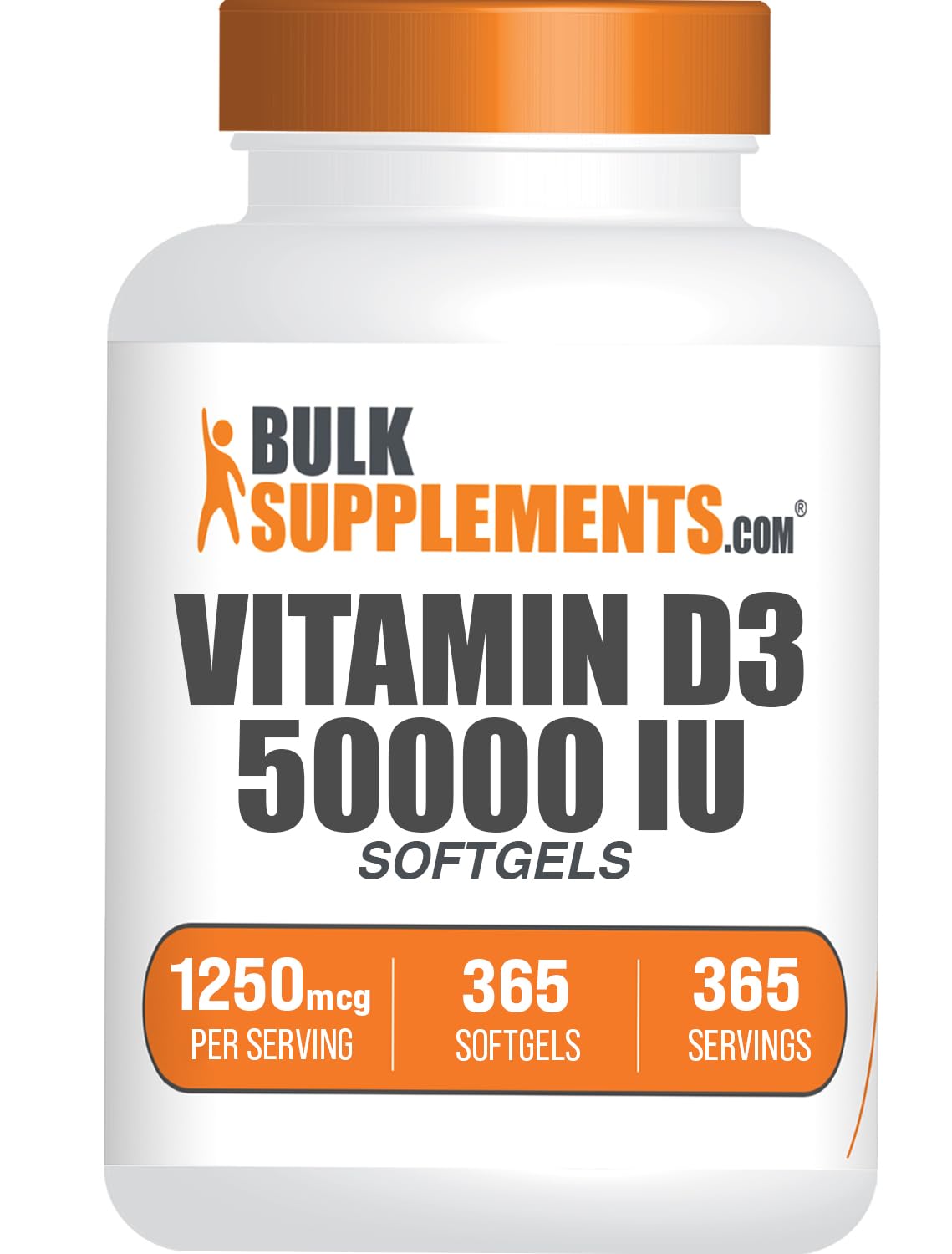 BulkSupplements Vitamin D3 Softgels, 365 Count