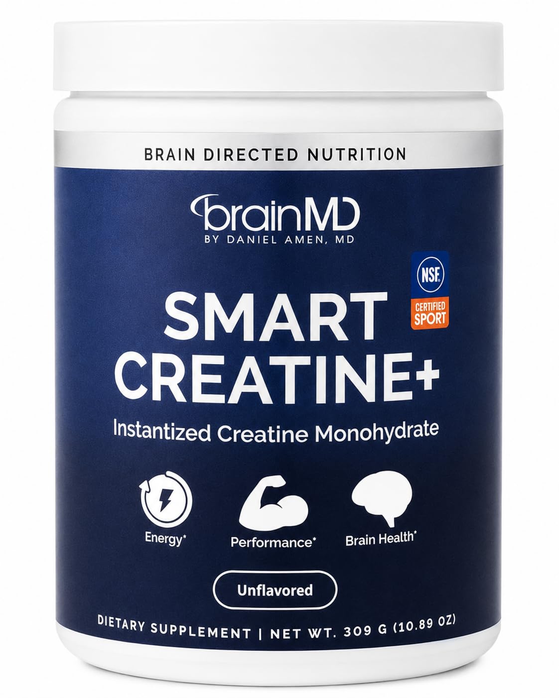 BRAINMD Smart Creatine Brain Support Supplement Capsule, 60 Servings