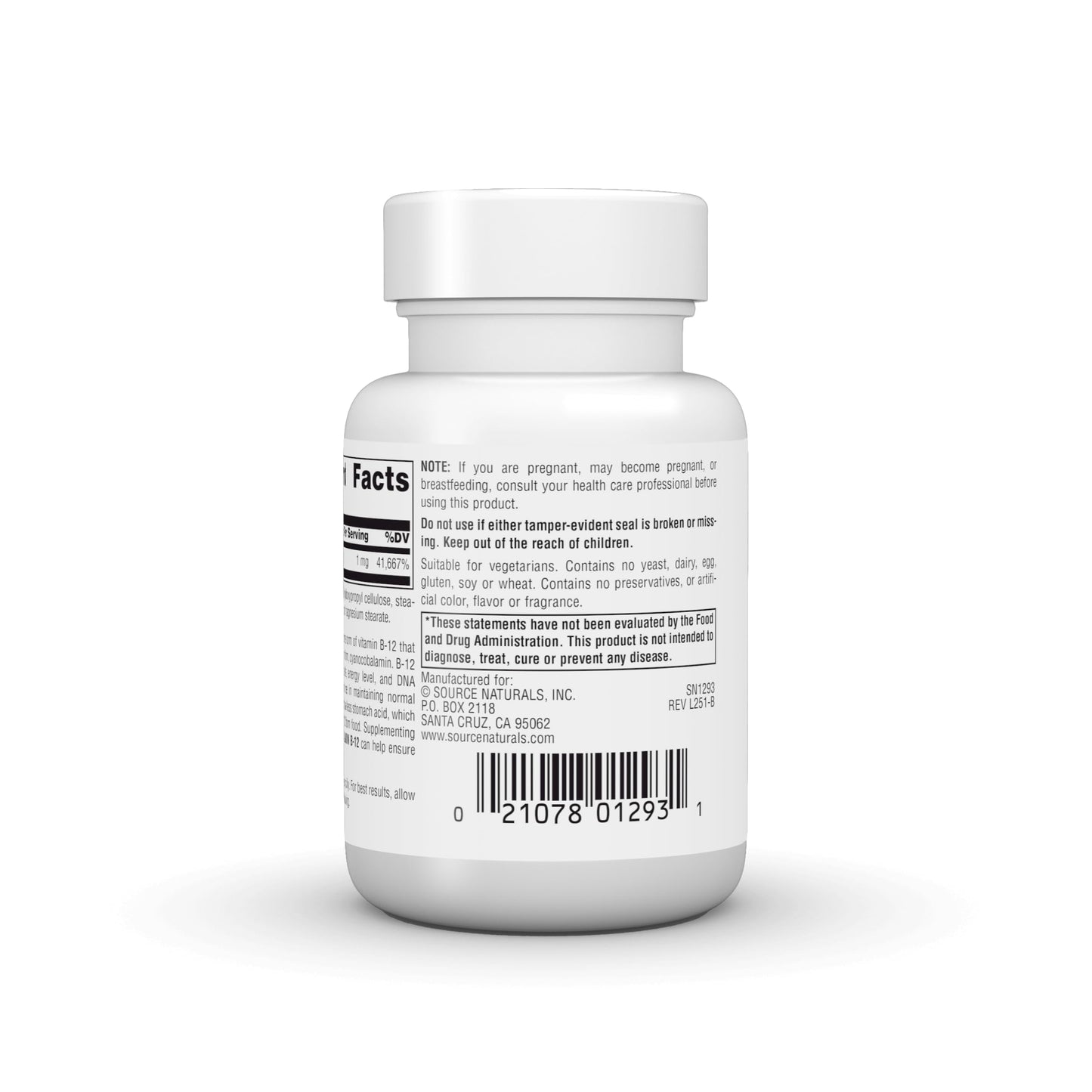 Source Naturals MethylCobalamin Vitamin B-12 Lozenges, 120 Count
