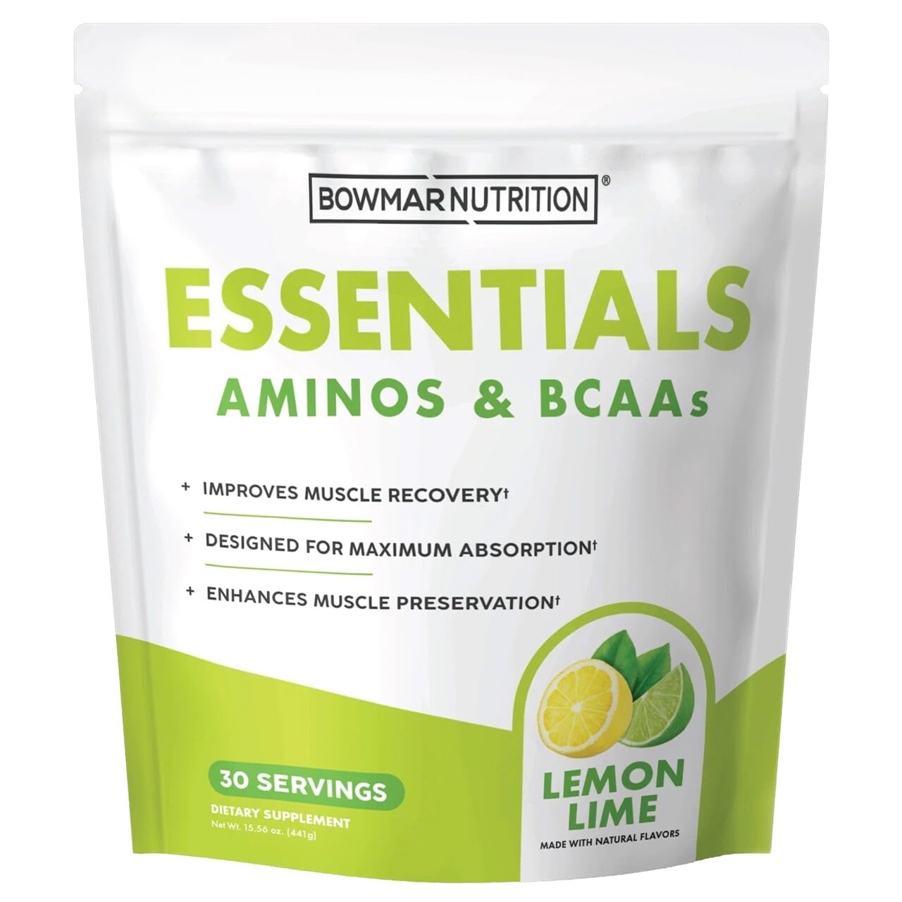 Bowmar Nutrition Essentials Aminos and BCAAs Powder, 14 Ounces