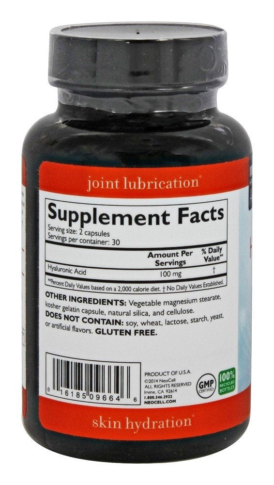 NeoCell Laboratories NeoCell Hyaluronic Acid 60 Capsules